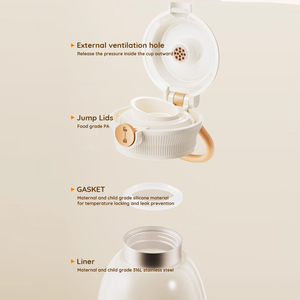 2025 <span class=keywords><strong>Mini</strong></span> bouilloire électrique Portable sans fil eau bouillante Usb Rechargeable Portable chauffe-lait pour bébé lait maternel utilisation en extérieur - Product Image 6