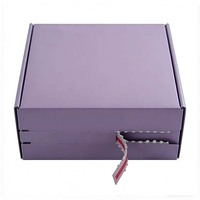 Boîte d'emballage personnalisée biodégradable en papier solide avec fermeture éclair pour cosmétiques, parfums, ceintures et broches – Idéale pour l'expédition et les cadeaux