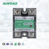 Relais statique miniature étanche à montage sur rail DIN avec dissipateur thermique AA industriel monophasé triphasé 10A-150A 220V 600V SSR