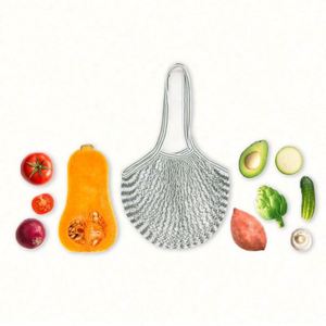 ถุงตาข่ายผ้าฝ้ายนำกลับมาใช้ใหม่สำหรับใส่ของชำจากซูเปอร์มาร์เก็ตผลไม้อีโคโลจี - Product Image 3