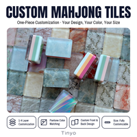 Nouveaux produits : Tuiles de Mahjong de luxe, Tapis de Mahjong Noël Nuit Silencieuse Rose pour les jeux de divertissement des fêtes