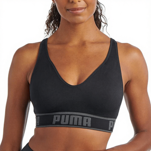 Sujetador Deportivo Sin Costuras con Relleno y Tirantes Halter Estilo Gótico para <span class=keywords><strong>Mujer</strong></span> - Product Image 1