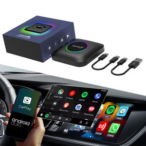 Boîtier Carlinkit Tbox avec éclairage LED, Android Auto portable, 4G, 64 Go, adaptateur sans fil AI Box Dongle Car Play multimédia pour Qualcomm - Product Image 1