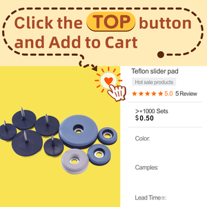 Protecteurs de sol de chaise de haute qualité Adhésif Durable Furniture Slider Glides Pads pour plancher de bois franc - Product Image 4