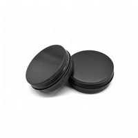 Vente en gros vide noir 2 onces 60ml 60g boîtes rondes en métal aluminium boîtes de conserve pour thé bocaux avec couvercles à vis