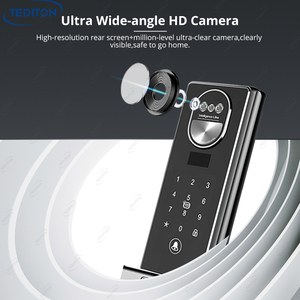 Tediton serure de Porte inteligente khóa kỹ thuật số cho nhà tuya Wifi Nhận dạng khuôn mặt máy ảnh thông minh nhìn cửa với máy ảnh - Product Image 6