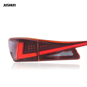 Feux arrière LED pleine largeur Jushun Lexus 12V Rouge Noir Version RGB Clignotant séquentiel Feux de jour - Product Image 5