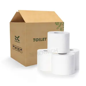 TAB ile özelleştirilmiş bambu hamuru tuvalet baskılı rulo kağıt mendil özel kabartma tuvalet kağıdı
