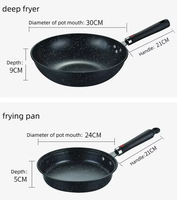 Vente flash : Wok, poêle à frire, marmite, ustensiles de cuisine en fer raffiné/Maifanshi, cuisinière à induction, poêle à frire antiadhésive, ensemble de casseroles/poêles avec couvercle