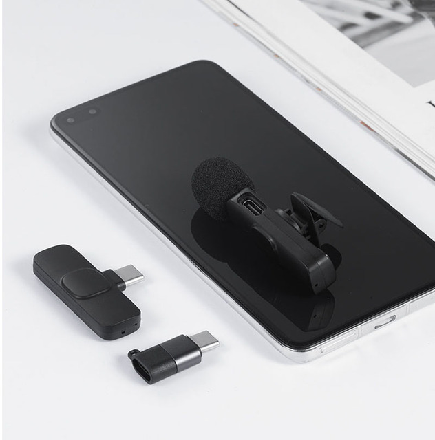 K9 Wireless Microphone Mini Portable Lavalier Microphone for Live Stream