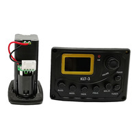 Égaliseur de guitare acoustique 4 bandes avec micros piézo préamplifiés KLT 3 et accessoires de traitement du signal