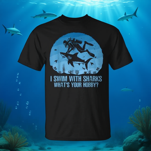 Camiseta de Natación con Tiburones para Buceo, Ideal para Promociones - Product Image 3