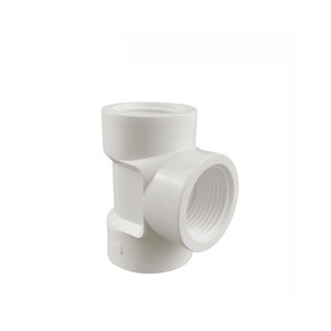 Tùy chỉnh PVC đầy đủ chủ đề <span class=keywords><strong>TEE</strong></span>-bằng dia. Cấp nước phù hợp 1/2 "/3/4"/1 "BSP nữ chủ đề 2 inch <span class=keywords><strong>TEE</strong></span> phù hợp PVC - Product Image 4