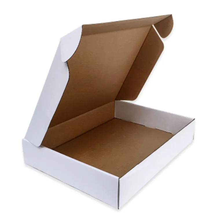 Scatola di carta riciclata all'ingrosso scatola di spedizione in cartone ondulato bianco scatole di spedizione regalo pieghevoli per spedizione di scatole di cartone