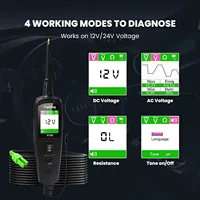 Topdiag P100 Kit de sonde de Circuit d'alimentation 10M outil de testeur électrique testeur de tension ca cc outil de Diagnostic de voiture