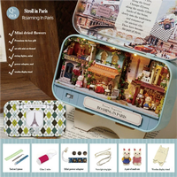 Kit DIY Diorama Théâtre - Modèle de Scène Miniature en Bois 51-100 Pièces - Artisanat Créatif Fait Main pour Collectionneurs - Décoration Unique pour la Maison