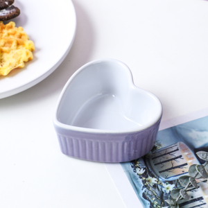 Modern Kitchen <strong>Baking</strong> <strong>Heart</strong> <strong>Shape</strong> Custom Porcelain Souffle <strong>Dish</strong> Ramekins - Product Image 4