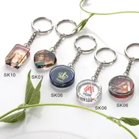 NEW Design customsized colored photo printed Crystal keyring for giving away gift