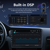 Autoradio universel 9 pouces 32 Go double DIN avec écran tactile IPS, navigation GPS, stéréo Android, lecteur multimédia DVD, CarPlay sans fil