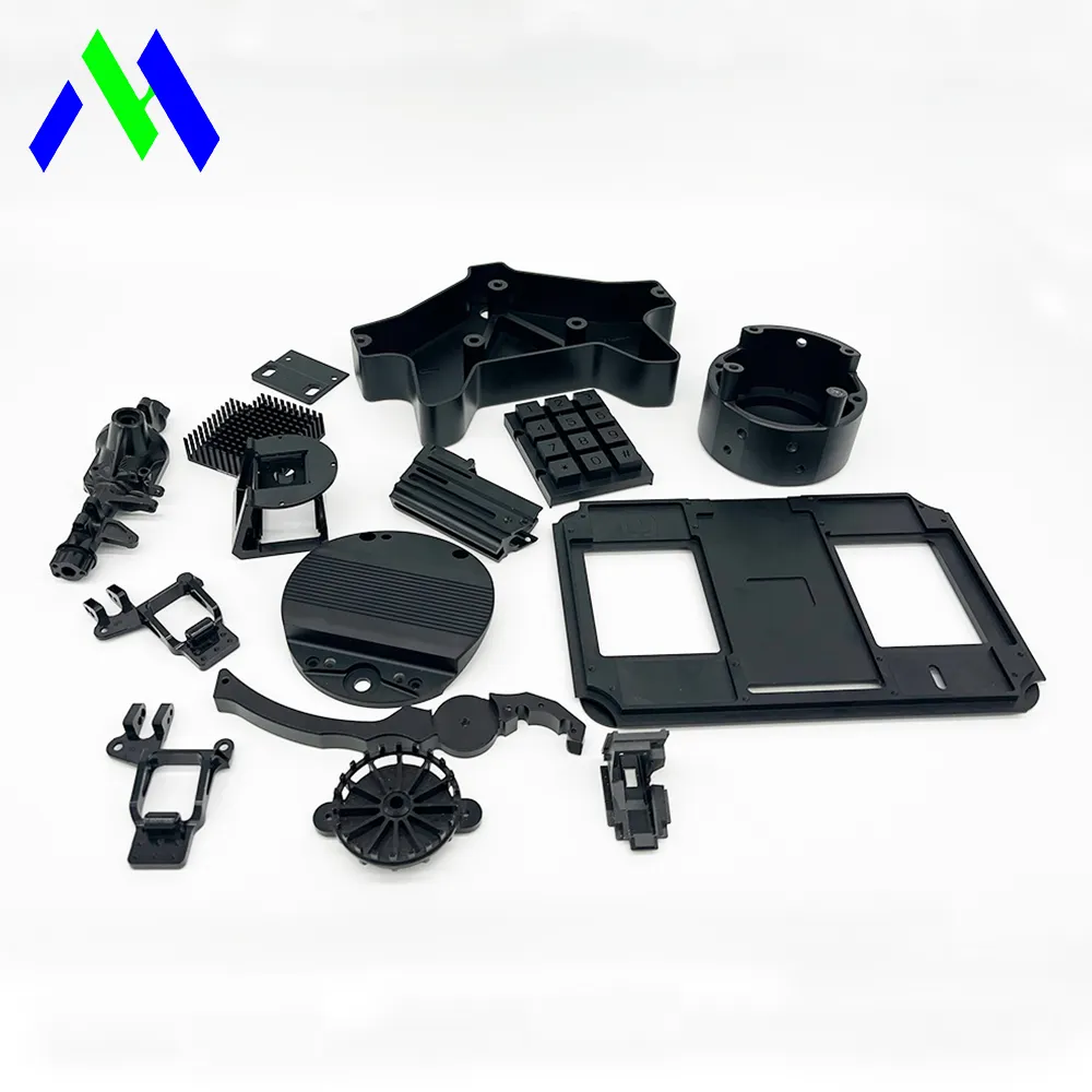 Black Anode Aluminum Color Anodized Metal Sand Blast Pvd Coating Oem Service Custom Stainless Steel Machining