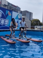 Vélo aquatique gonflable individuel et tandem, pédalo pour adultes, équipement de parc aquatique, vente en gros