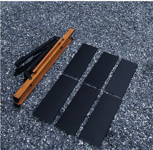 Mesa de Picnic Plegable para Exteriores, Diseño 2025, de Aluminio Negro, Plegable, para Cocinar, Barbacoa, Camping, Parrilla IGT, Altura Ajustable - Product Image 4