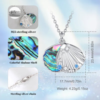 Merryshine – collier festonné en argent Sterling 925 en nacre d'ormeau