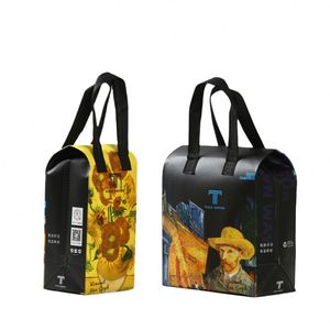 Custom logo Cooler Insulated Bag Waterproof Reusable Picnic Portable Tote Soft Cooler Bag for Summer Dink Takeaway - Product Image 1