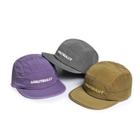 Gorra de 5 Paneles con Logotipo Personalizado, de Secado Rápido, Visera Plana, Gorra de Béisbol para Hombre y Mujer, para Deportes al Aire Libre, Campamento, Gorra Bordada