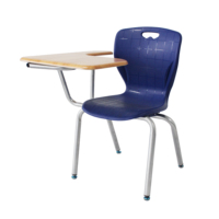 Chaise d'écriture multifonctionnelle moderne pour salle de classe et bibliothèque scolaire avec tablette pliable