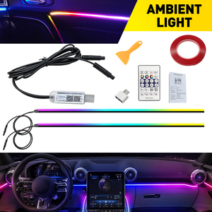 Bande LED RGB Symphony 2 en 1 pour toit de voiture, éclairage d'ambiance pour toit ouvrant, 110 cm, contrôle par application - Product Image 1