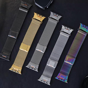 <span class=keywords><strong>Bracelet</strong></span> magnétique pour <span class=keywords><strong>Apple</strong></span> <span class=keywords><strong>Watch</strong></span> Ultra 3 2 Series 11 10 9, <span class=keywords><strong>bracelet</strong></span> en <span class=keywords><strong>maille</strong></span> milanaise en acier inoxydable pour hommes - Product Image 1