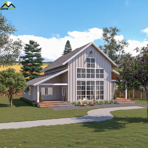 Unité d'habitation préfabriquée moderne en acier léger, personnalisable, à montage facile, style ferme industrielle - Product Image 1
