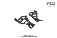 Soporte para Revestimiento de Parachoques Trasero para Porsche Cayenne 9Y0.2 Coupé 2024-UP, OE