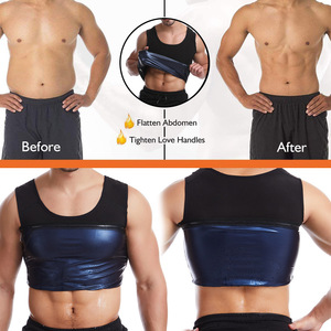 Herren Schwitz-Saunaweste Taillentrainer Gewichtsverlust Schlankheits-Bodyshaper Wärmespeicherndes Tanktop Shapewear Korsett-Shirt Heißer Fettverbrenner - Product Image 4