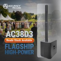 [CN Stock] Altavoces de escenario potentes Accuracy Pro Audio AC38D3 de 1400W, sistema PA, altavoz de columna activo profesional