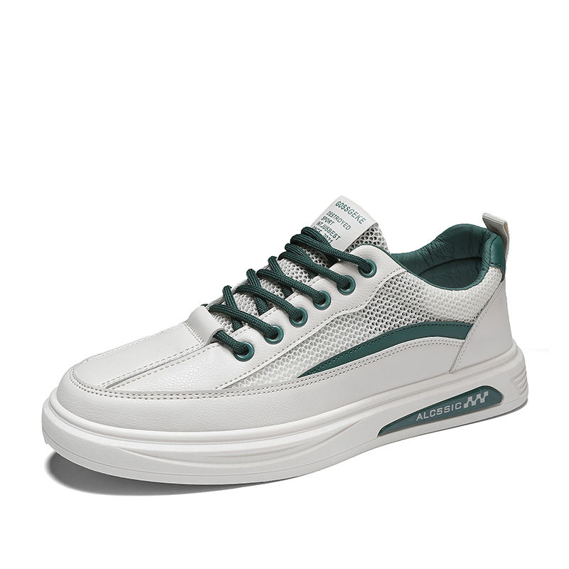 Zapatillas de deporte blancas para hombre, Tenis informales para