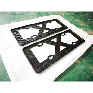 Modification de voiture 2011-2023, état neuf, plaque d'immatriculation, pare-chocs avant en fibre de carbone pour Cayenne Macan Panamera 718 911 - Product Image 3