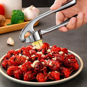 Manual Garlic Press Stainless Steel Durable Kitchen <b>Tool</b> For Garlic Mincing And Squeezing - Product Image 4