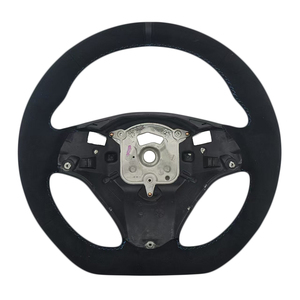 Volant pratique en Alcantara noir avec bande supérieure pour BMW E90 E91 E92 E93 Série 3 - Vente Flash - Product Image 1