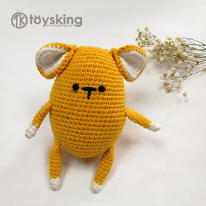 Adorabile topolino farcito simpatico animale grigio artigianato fatto a mano giocattoli all'uncinetto vendita topi animali Amigurumi - Product Image 4