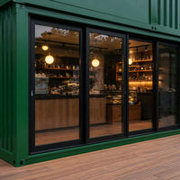 Restaurant en conteneurs à 3 étages, bâtiment modulaire en acier prêt à assembler, café modulaire personnalisé, certifié CE ISO