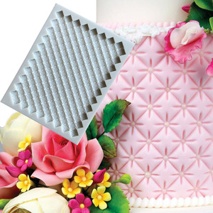 Nuevo molde creativo de piña Fondant modelo de silicona para hornear Chocolate diamante Fondant <span class=keywords><strong>pastel</strong></span> borde <span class=keywords><strong>pared</strong></span> ladrillo <span class=keywords><strong>pastel</strong></span> plantilla molde - Product Image 3