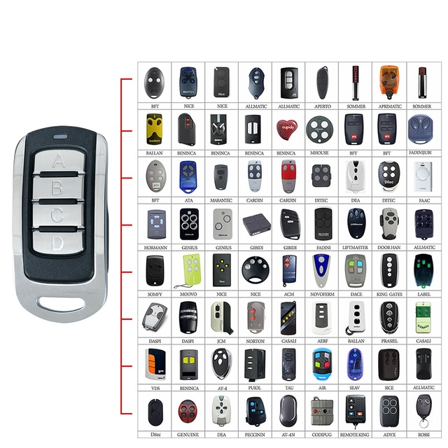 Universal Remote Control 280MHz-868MHz Multi-frequency Code Collection Clone Rolling Code Car Door Remote Control