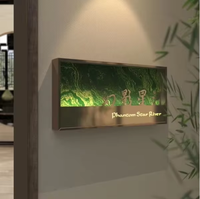 Panneaux de porte modernes en aluminium avec éclairage LED pour chambre d'hôtel Numéros de maison Plaque de nom de surface pour bureau Villa Utilisation Bois Acier