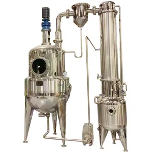 Vacuum types steam / electric heating juice concentrator evaporator for milk food