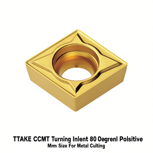 Plaquette de tournage CCMT 80 degrés positive, taille Mm, pour la coupe des métaux - Product Image 2
