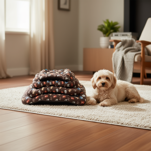 Set di quattro pezzi per cuccia per animali domestici imbottito in cotone, serie BM1290 - Product Image 3