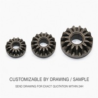 Engrenage conique personnalisé en métallurgie des poudres, engrenage conique fritté non standard pour boîte de vitesses, articulation de robot, machines agricoles, OEM ODM
