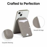 Dompet Kartu Magnetik MagSafe untuk iPhone 15 14 Pro, Tipis, Kulit PU, Dapat Dilepas, Tempat Kartu Kredit, Pegangan Kuat, Tas Ponsel